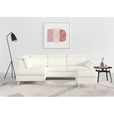 sit&more Arngast Sofa - Elegant, Weiß, mit Ottomane, Ohne Bettfunktion sit&more Arngast Sofa - Elegant, Weiß, mit Ottomane, Ohne Bettfunktion