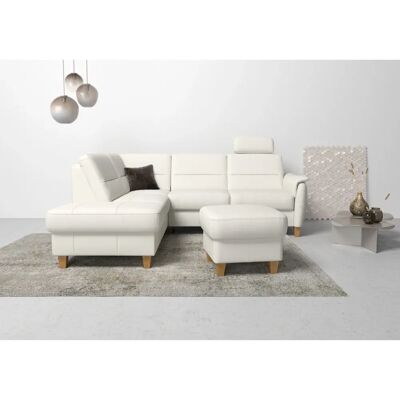 HOME AFFAIRE Palmera L-Form Sofa - Microfaser, Weiß HOME AFFAIRE Palmera L-Form Sofa - Microfaser, Weiß