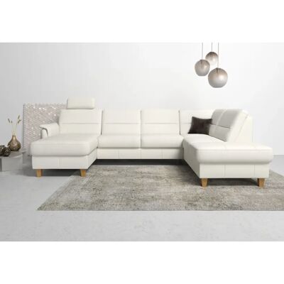 HOME AFFAIRE Palmera U-Form Sofa - Landhaussofa mit Leder- und Mikrofaser-Optionen HOME AFFAIRE Palmera U-Form Sofa - Landhaussofa mit Leder- und Mikrofaser-Optionen