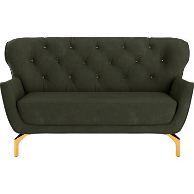 SIT & MORE Orient 3 V - Dunkelgrünes Sofa mit Kissen SIT & MORE Orient 3 V - Dunkelgrünes Sofa mit Kissen