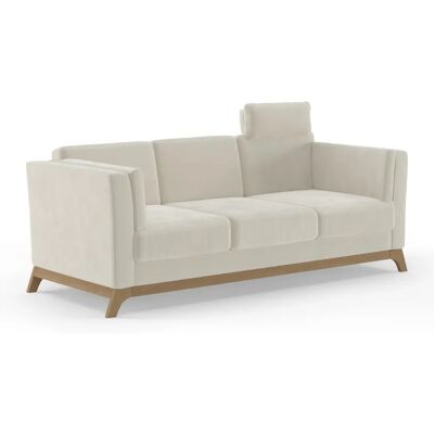 HOME AFFAIRE Viva 3-Sitzer Sofa - Moderner Beiger Microfaser HOME AFFAIRE Viva 3-Sitzer Sofa - Moderner Beiger Microfaser