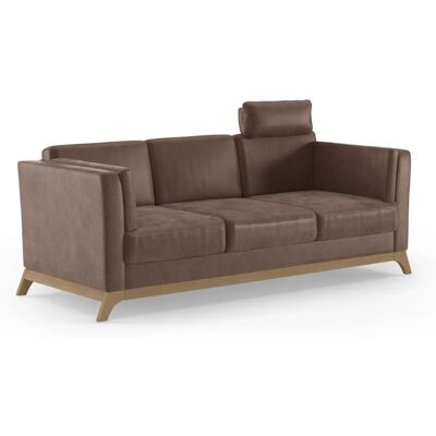 HOME AFFAIRE Viva 3-Sitzer Sofa - Vintage Mikrofaser Braun HOME AFFAIRE Viva 3-Sitzer Sofa - Vintage Mikrofaser Braun