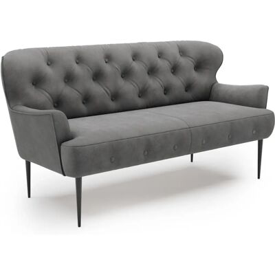 Places of Style Amber 2,5-Sitzer Graues Sofa - Sofa Places of Style Amber 2,5-Sitzer Graues Sofa - Sofa
