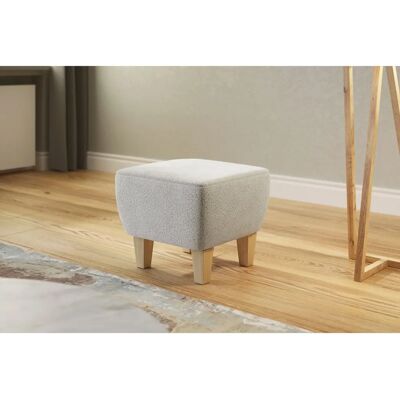HOME AFFAIRE Viva beiges Leinen-Polsterhocker - Hocker HOME AFFAIRE Viva beiges Leinen-Polsterhocker - Hocker
