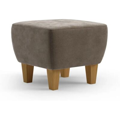 HOME AFFAIRE Viva Hocker - Eichenfüße, Microfaser, 56x46x56cm HOME AFFAIRE Viva Hocker - Eichenfüße, Microfaser, 56x46x56cm