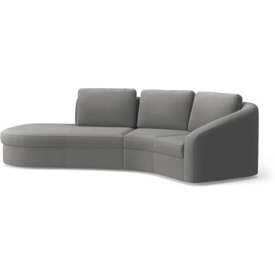 SIT&MORE Jazz L-Form Sofa - L-Form Grau Polyester Europa SIT&MORE Jazz L-Form Sofa - L-Form Grau Polyester Europa