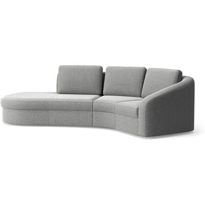 SIT & MORE Jazz L-Form Graues Chenille-Sofa SIT & MORE Jazz L-Form Graues Chenille-Sofa