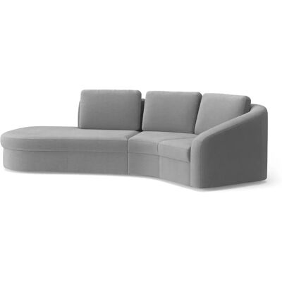 SIT & MORE Jazz L-Form Sofa - Mikrofaser, Grau, Hergestellt in Europa SIT & MORE Jazz L-Form Sofa - Mikrofaser, Grau, Hergestellt in Europa