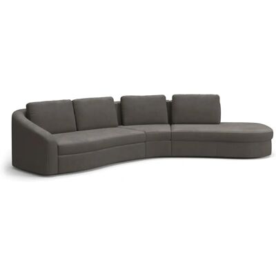 SIT&MORE Jazz L-Form Sofa - Mikrofaser, Links, Braun SIT&MORE Jazz L-Form Sofa - Mikrofaser, Links, Braun