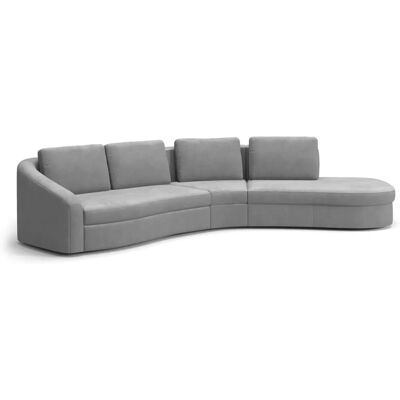 SIT&MORE Jazz L-Form Ecksofa - Microfaser Euphoria Grau SIT&MORE Jazz L-Form Ecksofa - Microfaser Euphoria Grau