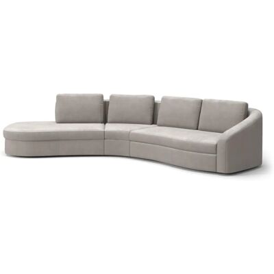 SIT&MORE Jazz L-Form Sofa - Microfaser Euphoria - Grau SIT&MORE Jazz L-Form Sofa - Microfaser Euphoria - Grau