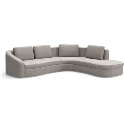 SIT&MORE Jazz L-Form Sofa - grau (elefant) - Luxus-Microfaser SIT&MORE Jazz L-Form Sofa - grau (elefant) - Luxus-Microfaser