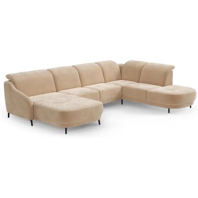 SIT & MORE Blues U-Form Sofas - Mikrofaser, Recamiere links SIT & MORE Blues U-Form Sofas - Mikrofaser, Recamiere links