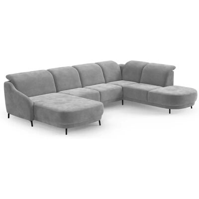SIT&MORE Blues U-Form Sofa - U-Form Sofa, Elektrische Kopfstütze, Weiche Struktur SIT&MORE Blues U-Form Sofa - U-Form Sofa, Elektrische Kopfstütze, Weiche Struktur