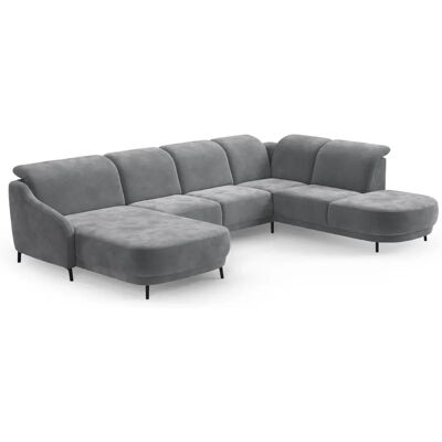 SIT & MORE Blues U-Form Sofa - Elektrische Kopfteilverstellung - Polyester - Made in Europe SIT & MORE Blues U-Form Sofa - Elektrische Kopfteilverstellung - Polyester - Made in Europe