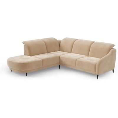 SIT & MORE Blues L-Form Sofa - Microfaser, Ottomane links, Kopfstütze verstellbar SIT & MORE Blues L-Form Sofa - Microfaser, Ottomane links, Kopfstütze verstellbar