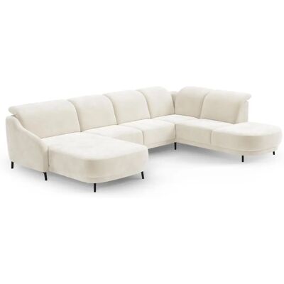 SIT & MORE Blues U-Form Beige Mikrofaser Sofa - U-Form SIT & MORE Blues U-Form Beige Mikrofaser Sofa - U-Form