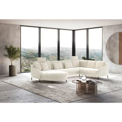SIT & MORE Soul U-Form Beiges Sofa - Microfaser mit Bettfunktion SIT & MORE Soul U-Form Beiges Sofa - Microfaser mit Bettfunktion