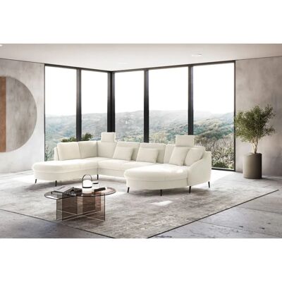 SIT & MORE Soul U-Form Sofa - Microfaser, Bettfunktion, Ottomane, Made in Europe SIT & MORE Soul U-Form Sofa - Microfaser, Bettfunktion, Ottomane, Made in Europe