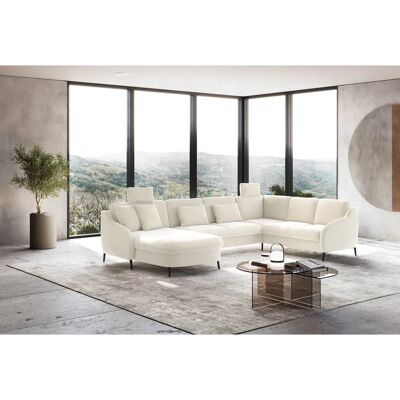 SIT & MORE Soul U-Form Beige Mikrofaser Sofa - U-Form-Sofa SIT & MORE Soul U-Form Beige Mikrofaser Sofa - U-Form-Sofa