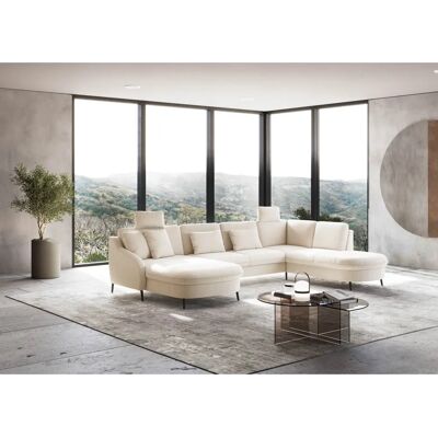 SIT & MORE Soul U-Form Beiges Sofa mit Bett & Stauraum - U-Form SIT & MORE Soul U-Form Beiges Sofa mit Bett & Stauraum - U-Form