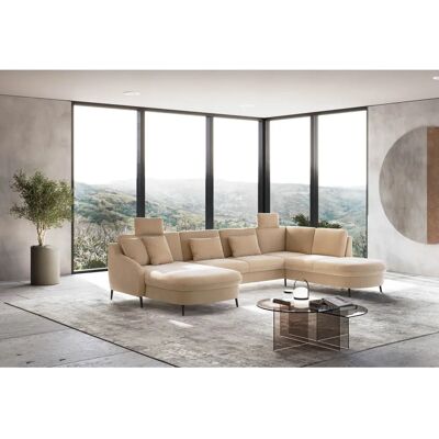 SIT & MORE Soul U-Form U-förmiger Microfaser Couch mit Stauraum SIT & MORE Soul U-Form U-förmiger Microfaser Couch mit Stauraum