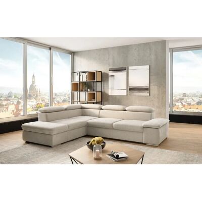 SIT & MORE Valantine L-Form Beige Sofa mit Bettfunktion SIT & MORE Valantine L-Form Beige Sofa mit Bettfunktion