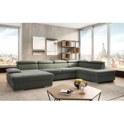 SIT & MORE Valantine U-Form Sofa - Microfaser, braun, 349cm SIT & MORE Valantine U-Form Sofa - Microfaser, braun, 349cm
