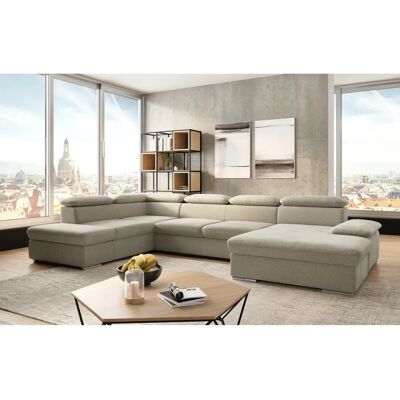 SIT & MORE Valantine U-Form Microfaser Sofa - Beigefarbenes Ecksofa SIT & MORE Valantine U-Form Microfaser Sofa - Beigefarbenes Ecksofa