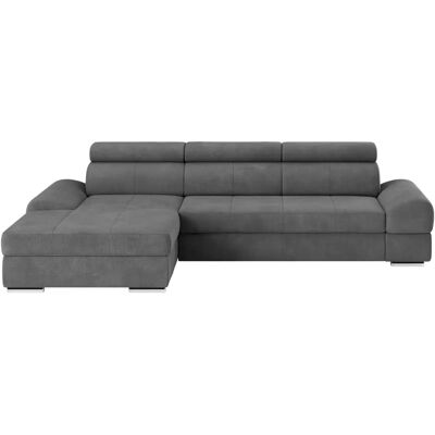 SIT & MORE Broadway L-Form Sofa - Weich, Grau, 284cm, mit Bettfunktion SIT & MORE Broadway L-Form Sofa - Weich, Grau, 284cm, mit Bettfunktion