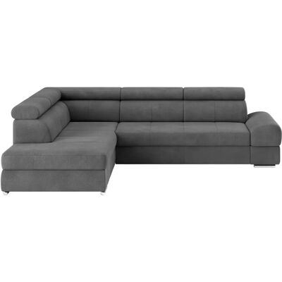 SIT & MORE Broadway L-Form Sofa - Weiches Gewebe, Linke Ottomane, Bettfunktion SIT & MORE Broadway L-Form Sofa - Weiches Gewebe, Linke Ottomane, Bettfunktion