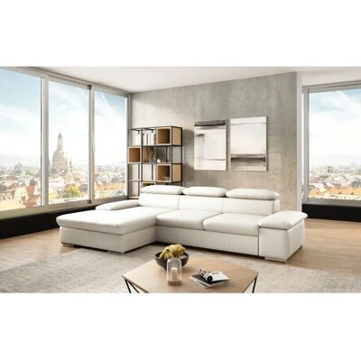 SIT&MORE Valantine L-Form Sofa - Recamiere, Bett, Leder SIT&MORE Valantine L-Form Sofa - Recamiere, Bett, Leder