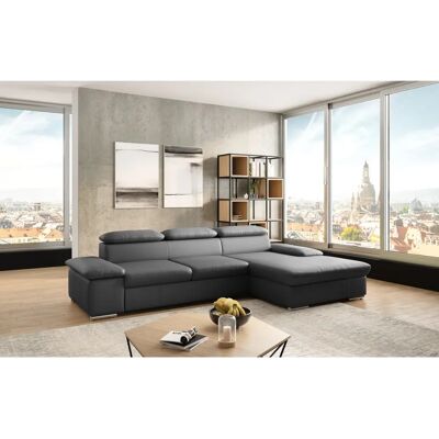 SIT & MORE Valantine L-Form Sofa - Naturleder & Stoff SIT & MORE Valantine L-Form Sofa - Naturleder & Stoff