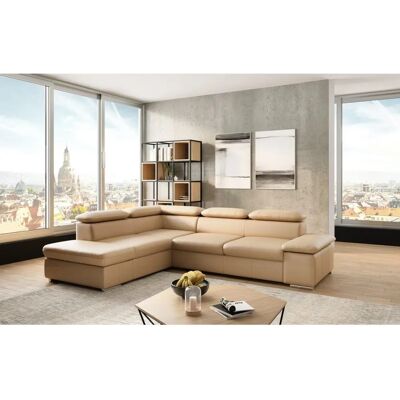 SIT & MORE Valantine L-Form Sofa - Naturleder - Linke Ottomane SIT & MORE Valantine L-Form Sofa - Naturleder - Linke Ottomane