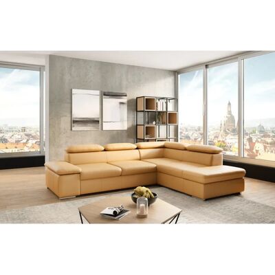 SIT & MORE Valantine L-Form Sofa - Naturleder, Ottomane rechts, ohne Bettfunktion SIT & MORE Valantine L-Form Sofa - Naturleder, Ottomane rechts, ohne Bettfunktion