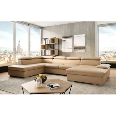 SIT & MORE Valantine U-Form Couch - U-förmiger Sofa, Braun, Leder, Made in Europe SIT & MORE Valantine U-Form Couch - U-förmiger Sofa, Braun, Leder, Made in Europe