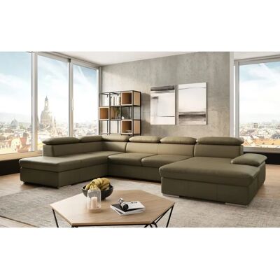 SIT & MORE Valantine U-Form Sofa - Naturleder & Spannstoff SIT & MORE Valantine U-Form Sofa - Naturleder & Spannstoff