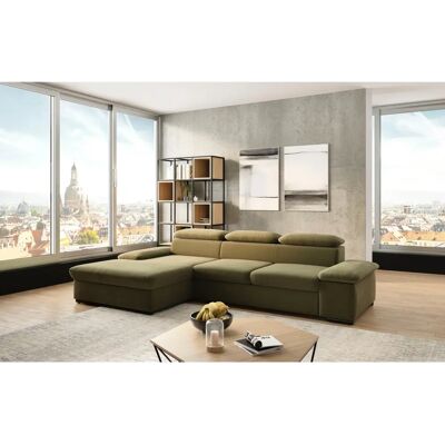 SIT & MORE Alcudia L-Form Sofa Olive - Sofa SIT & MORE Alcudia L-Form Sofa Olive - Sofa