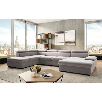 SIT & MORE Alcudia U-Form Sofa - Modern, Silber, 8 Sitzplätze SIT & MORE Alcudia U-Form Sofa - Modern, Silber, 8 Sitzplätze