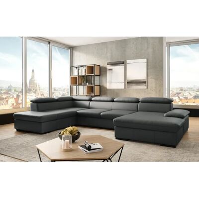 SIT & MORE Alcudia U-Form Couch - Naturleder - Linke Ottomane - Manuelle Kopfteilverstellung SIT & MORE Alcudia U-Form Couch - Naturleder - Linke Ottomane - Manuelle Kopfteilverstellung