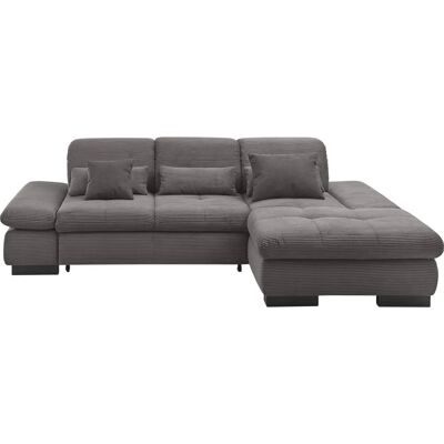 Musterring SO4100 V Grau Ecksofa - Recamiere rechts, gepolsterte Kopfstützen, Polyester Musterring SO4100 V Grau Ecksofa - Recamiere rechts, gepolsterte Kopfstützen, Polyester
