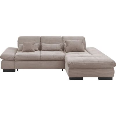 Musterring SO4100 V Taupe Sofa - Recamiere, 284x80x190cm Musterring SO4100 V Taupe Sofa - Recamiere, 284x80x190cm
