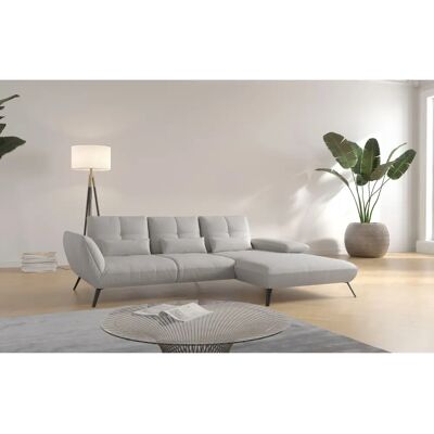 Places of Style Mikado L-Form Sofa - Recamiere, Grau, 276cm Places of Style Mikado L-Form Sofa - Recamiere, Grau, 276cm