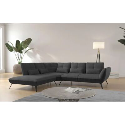 Places of Style Mikado L-Form Sofa - L-förmiger Dunkelgrau Places of Style Mikado L-Form Sofa - L-förmiger Dunkelgrau