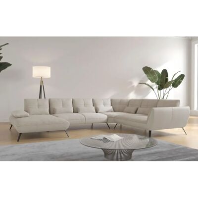 Places of Style Mikado U-Form Sofa - U-Form, Beige, Recamiere links Places of Style Mikado U-Form Sofa - U-Form, Beige, Recamiere links