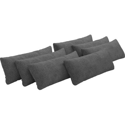 PLACES OF STYLE Mikado - dunkelgrau - 65×25×10 cm - 7‑teilige Kissen-Set PLACES OF STYLE Mikado - dunkelgrau - 65×25×10 cm - 7‑teilige Kissen-Set
