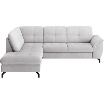 SIT & MORE Zora L-Form Sofa - Ecke, Weiß (Silber) - 244cm SIT & MORE Zora L-Form Sofa - Ecke, Weiß (Silber) - 244cm