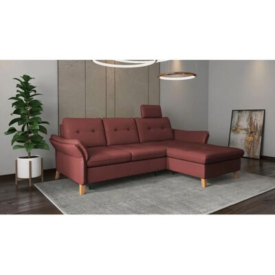 SIT & MORE Göteborg Merlot Sofa - Recamiere, Federkern, Handgefertigt SIT & MORE Göteborg Merlot Sofa - Recamiere, Federkern, Handgefertigt