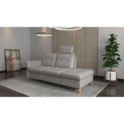 SIT & MORE - Recamiere - hellgrau - 210x92 cm - Sofa SIT & MORE - Recamiere - hellgrau - 210x92 cm - Sofa