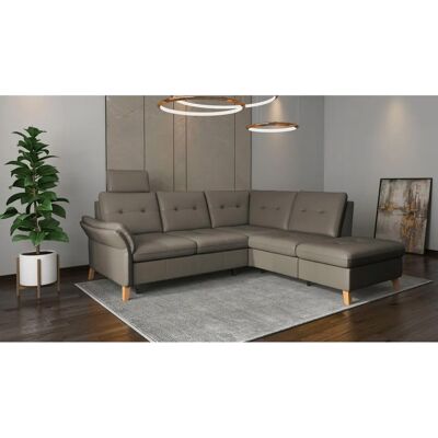 SIT & MORE Göteborg Grau Ecksofa mit Bettfunktion - Sofas SIT & MORE Göteborg Grau Ecksofa mit Bettfunktion - Sofas